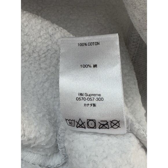 Authentic SUPREME Vampire Alien Hoodie Sweatshirt FW18 Ash Gray Size Medium - Picture 7 of 7